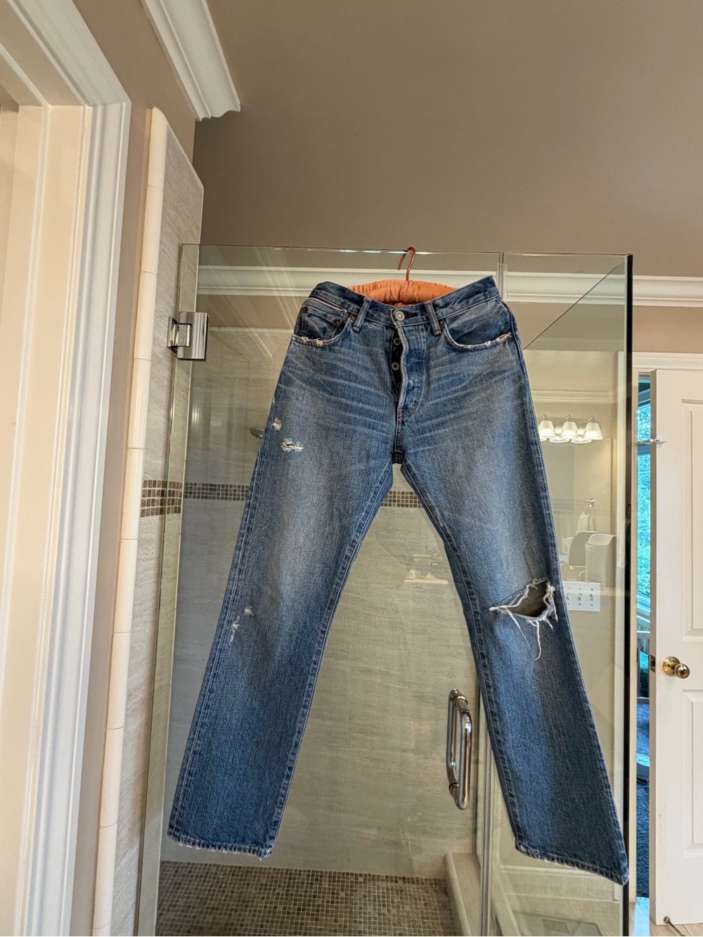 Moussy Women's Distressed Blue Boot Cut Jeans size 25